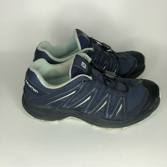 salomon hiking shoes women size 6.5 blue color walking comfort - Picture 5 of 11